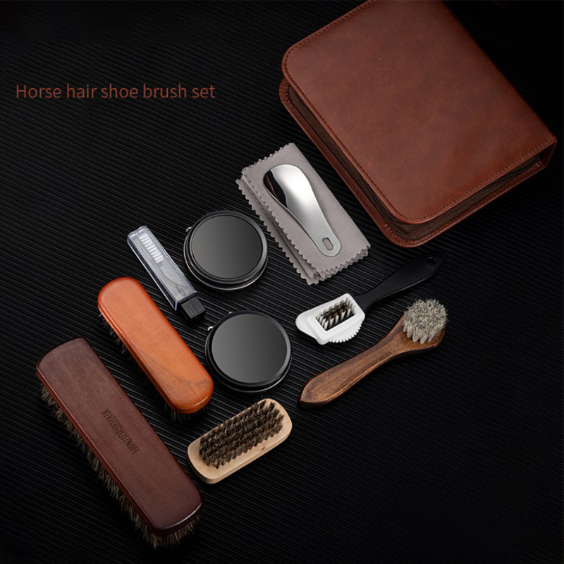 HorseHair Shoe Brush Set Leath - Care For Sneaker ulasan dan harga
