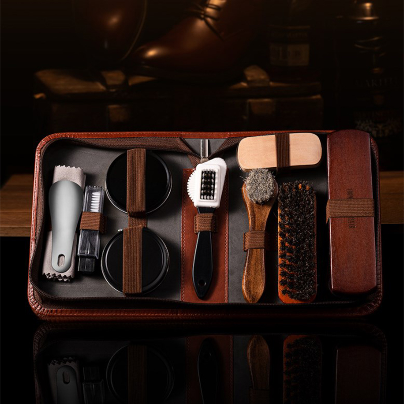 HorseHair Shoe Brush Set Leath - Care For Sneaker ulasan dan harga