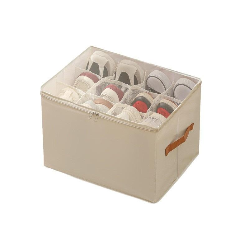 Foldable Fabric 12 Grid Shoe S - Sneaker Case ulasan dan harga
