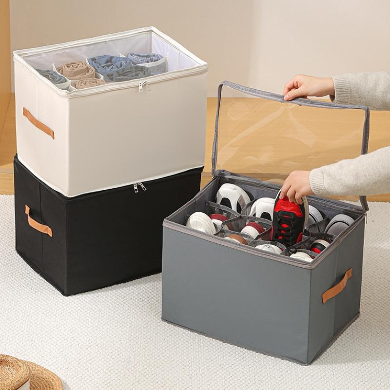 Foldable Fabric 12 Grid Shoe S - Sneaker Case ulasan dan harga