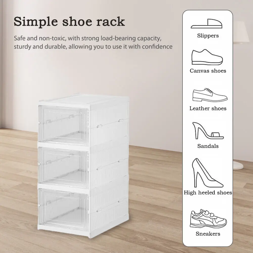 3/6 Layers Foldable Shoes Stor - Sneaker Case ulasan dan harga
