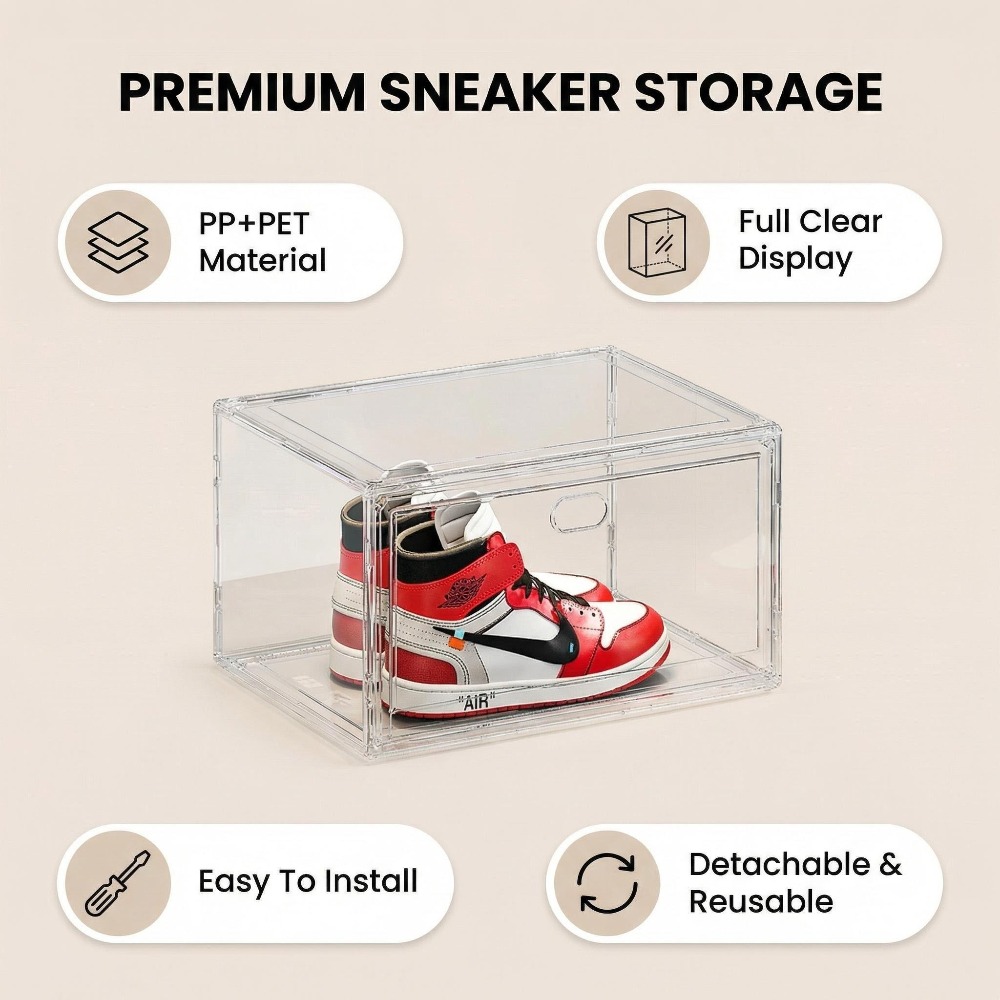 Thickened Transparent Storage  - Sneaker Case ulasan dan harga