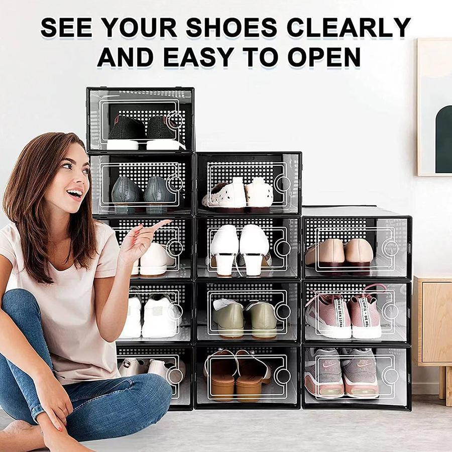 12/24/36 Pcs Extra Large Clear - Sneaker Case ulasan dan harga